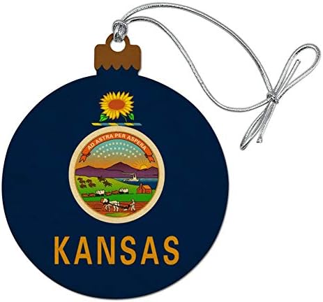 Орнамент за празник на дрво од државно знаме од Канзас