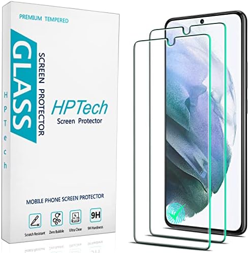 Hptech дизајниран за Samsung Galaxy S22 5G 6,1-инчен заштитен стаклен екран заштитник, поддржува препознавање на отпечатоци од прсти,
