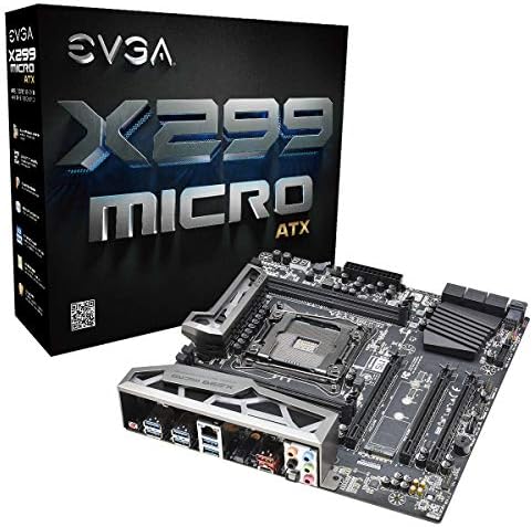 EVGA X299 Micro, LGA 2066, Intel X299, SATA 6GB/S, USB 3.1, USB 3.0, MATX, Intel Mathernboard 131-SX-E295-KR
