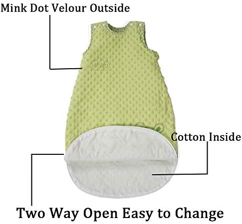 Бебе носење ќебе вреќи за спиење 18-24 месеци, за деца за спиење, без ракави, зимска вреќа 18-36m 2T унисекс мека точка велур дете, прилагодливи