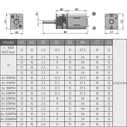 Fielect 300rpm DC 6V микро брзина за намалување на моторот мини менувач мотор за RC Robot Model DIY мотор играчка 1 парчиња