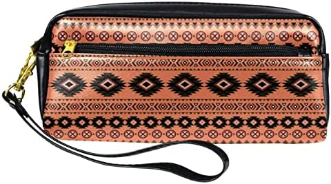 Торба За шминка За патување Водоотпорна Козметичка Торба за Тоалетна торба за шминка за жени и девојки, Индиски Племенски Ленти Гроздобер