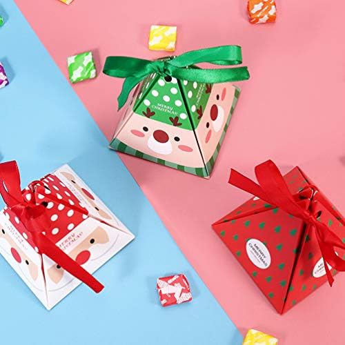 Кабилок 30 парчиња Божиќна Кутија За Бонбони Преносни Кутии За Чоколади Божиќна Тема Кутии За Подароци За Подароци За Празничен