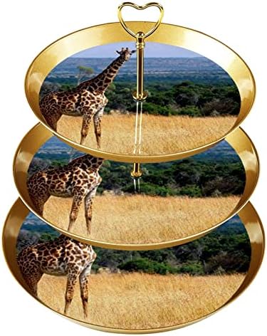 Tfcocft Торта Штанд, Партија Торта Штанд, Торта Се залага За Десерт Маса, жирафа животински шумски модел
