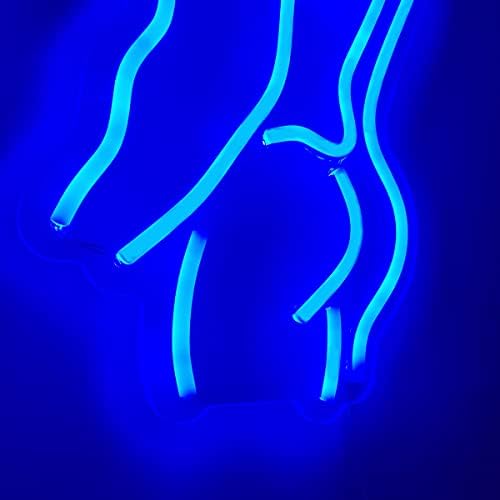Qiland Man Body LED неонски знак Супер светла акрилик рачно изработена LED светлосна светлина со големина 9x15,8 во знак за тело на човекот