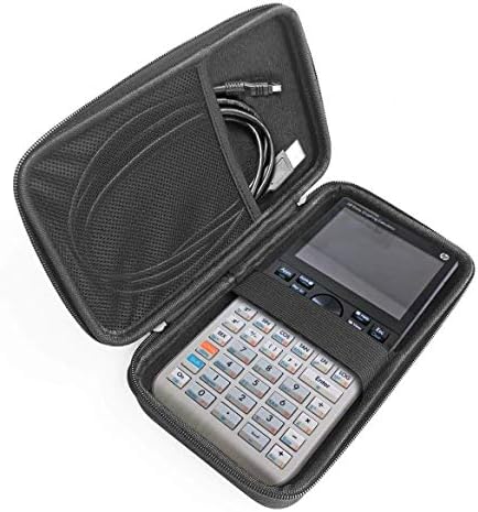 Калкулатор за црна графика за Navitech, тврда кутија/покривка со торбичка за складирање компатибилен со Casio FX-9860GII-LC-EH
