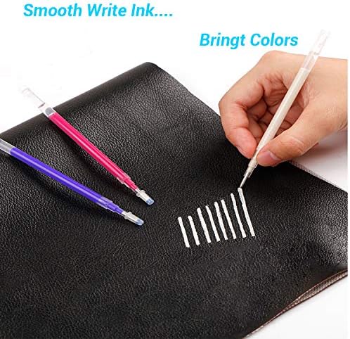 Wedfeir топлина што ја брише ткаенината за означување пенкала со 28 полнења за прилагодување за шиење, и ватирање на облекување, 4 бои