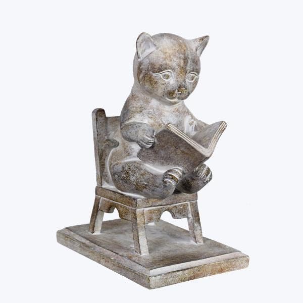 Фигура за мачки на млади Inc. - Симпатична статуа на мачки - чуден декор на мачки за loversубители на мачки - колекционерски
