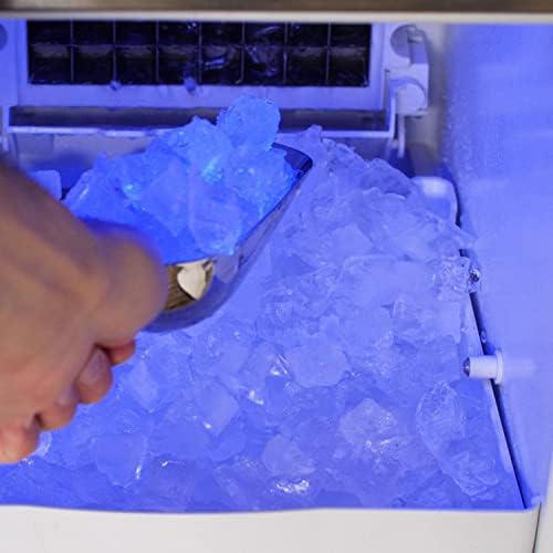 Блаже 50 lb. 15-инчен производител на мраз со оценка на отворено со мозоци од гравитација-BLZ-ICEMKR-50GR