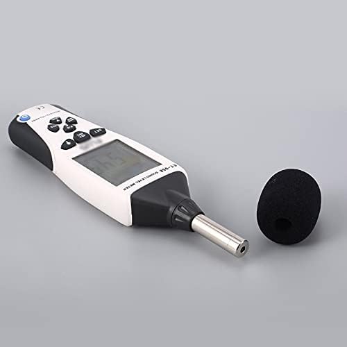 Uoeidosb Професионален мерач на ниво на звук со бучава за логирање на податоци DB Decibel Tester со USB интерфејс и автоматско осветлување