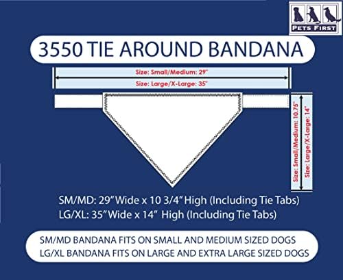 Миленичиња прва MLB New York Mets Tie Bandana, голема/x-голема. Кучиња бандана шамија биб за домашно милениче мачка куче. Крајната игра-ден,