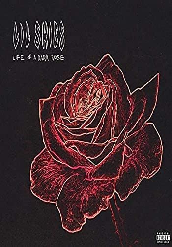 Mactox lil Skies Life of темна роза постепена големина 12 x 18 инчи валани, разнобојно