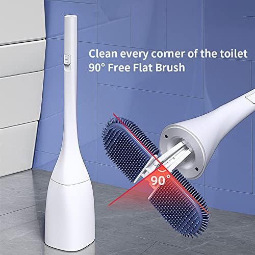Аситп Нова Четка За Чистење Тоалети Херметички Без Необичен Мирис, Четка За Тоалет 90°Слободно Отворање И Затворање Без Прскање
