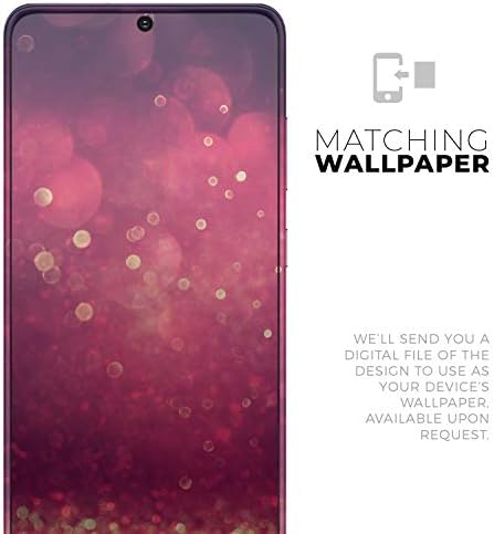Дизајн Скинц Темно Розова Треперлива Топчиња На Светлина Заштитни Винил Налепници Обвивка На Кожата Компатибилен Со Samsung Galaxy
