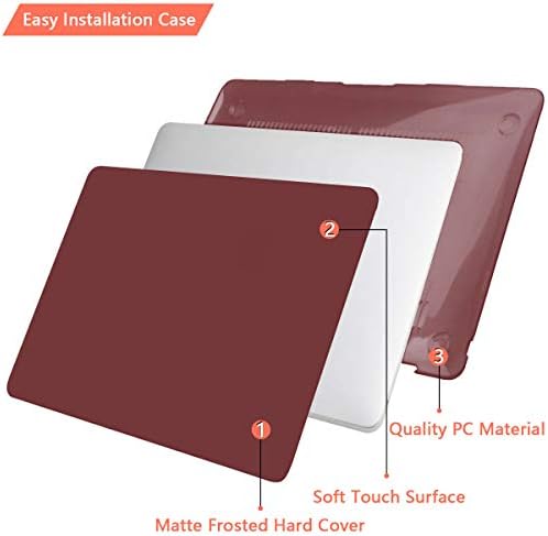 Cisoo Frosted Case for MacBook Air 13 Inch Case 2020 Објавување A2179 A2337, пластична тврда школка кутија со тастатура за покривање на тастатурата