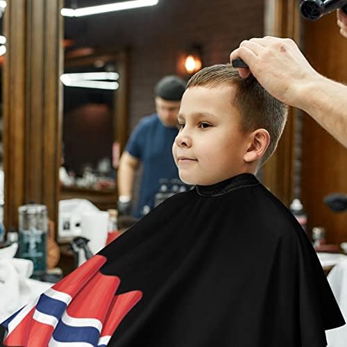 Норвешка Знаме Бербер Кејп Професионална Фризура Престилка Симпатична Коса Сечење Кејп За Момчиња Девојки