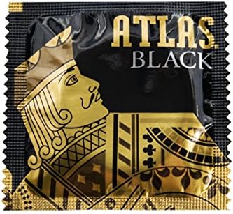 Атлас црна подмачкана кондом 100 пакет