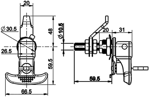 Smokt Machinery N2-T Тип на рачка за склопување на компресија за компресија за заклучување на камера за електричен панел 1 парчиња