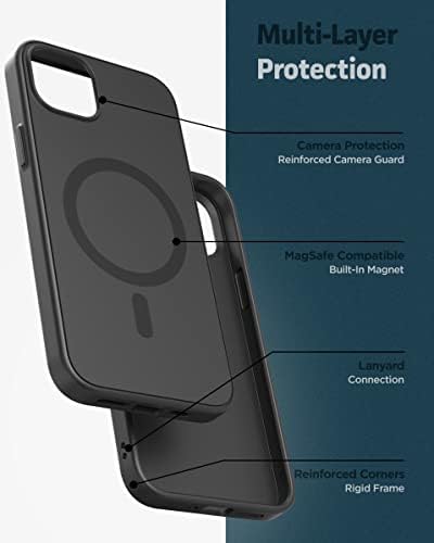 Обвиткан Тенок Штит Дизајниран За Куќиште на iPhone 14 Со Футрола За Клип За Ремен-Магнетски Компатибилен Со MagSafe