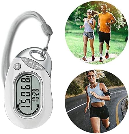 ZDDXY педометар за броење на чекор, 3Д дигитален педометар за одење точно следете ги чекорите за далечина калории вежба тивок педометар