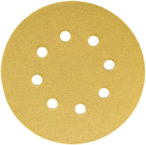 Дура -злато 5 дискови за пескарење злато - 100 решетки и 5 кука и јамка DA подлога за плоча, 8 шема на дупки