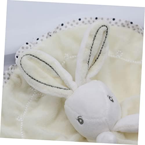 Toyvian плишани крпи Бебе зајаче играчки полнети играчки зајаче удобност ќебе зајак утешител ќебе бебе зајаче ќебе за спиење беж смирувачки