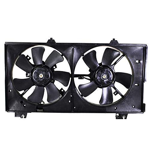 Rareelectrical New Cooling Fan Compatible with Mazda 6 S Ds Se ES Lx Dx 3.0L 2007-2008 by Part Numbers AJ57-15-025N AJ5715025N AJ57-15-150A AJ5715150A AJ57-15-210C AJ5715210C AJ58-15-150 AJ5815150
