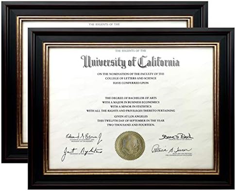 Онури - луксузни рамки за дипломи - Класичен дизајн за диплома за дипломирање на колеџ, деловен документ и рамки за сертификати