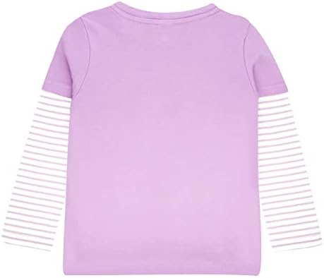 Детска девојка кошула Обична основна маица со долги ракави Деца бебе памучна крпеница кошула врвови на врвови