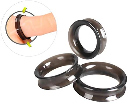Амосфун 3 парчиња петел прстен пенис прстени прстени за подобрување на прстените за мажи машки