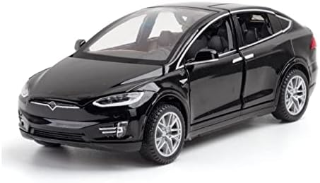 Скала модел на автомобили за моделот Tesla Model X90 легура модел на автомобил диекаст метални возила со функција за влечење