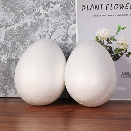 2 парчиња деца бела пена јајца Велигденска пена јајца полистирен моделирање пена јајце јајце велигденски бел пена топки за деца уметност