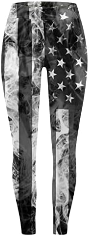 Американско знаме Патриотско нозење на женски стомаци за контрола на стомакот на Американското знаме на знамето Беспрекорно