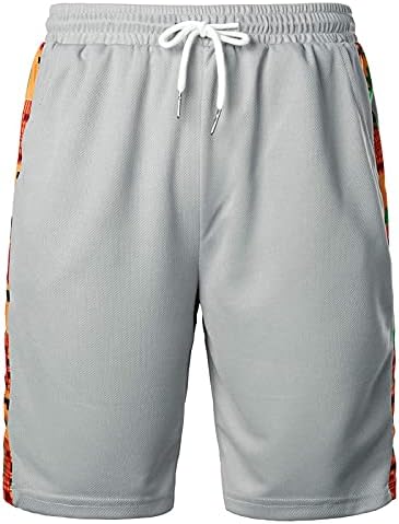 Овермални мажи лето модна случајна печатена лабава лабава шорцеви за брзо сушење на плажа панталони
