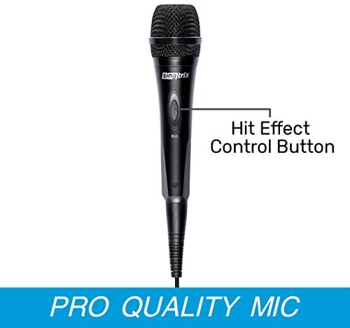 Микрофон за професионална караоке за професионална караоке со копче за хит за активирање на ефекти и гласовни додатоци и HOSA CMP-159