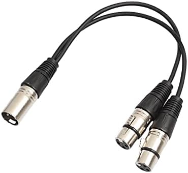 SDFGH 34 см 3-пински 1 машко до 2 женски кабел за аудио продолжение микрофон и кабел за аудио сплитер