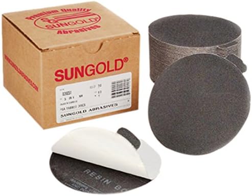 Sungold Abrasives 03623 6 PSA Discs Discs Silicon Carbide крпа за камен, стакло и мермер разновиден пакет