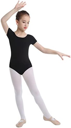 Девојки за бесплатни деца кратки/долги ракави Основна гимнастика Леотард Активен кошула балет танц леотарски атлетски резервоар врвови