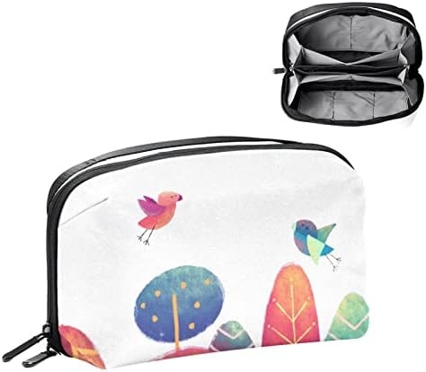 Торба за шминка, Козметичка Торба, Водоотпорен Организатор На Торби За Шминка, Прекрасна Шема Со Пролетни Шумски Птици