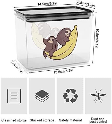 Банана Мрзлив Контејнер За Складирање Храна Пластични Јасни Кутии За Складирање Со Капак За Заптивка