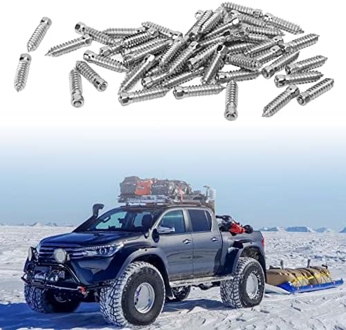 Кимис анти -лизгачки столпчиња за снежни гуми, 50 парчиња снег анти -лизгачки гуми за гуми за гуми M6x6mm Снежни гуми за шиле за тркачки автомобил