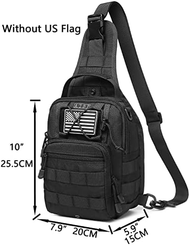 АТБП тактичка мала торба за прашка со една лента ранец рамо за рак на ранец за машка ранец за пешачење за пешачење за пешачење