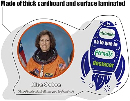 Шпански Англиски Огласна Табла Декор | 9 Парчиња Инспиративни Шпански Цитати Етикети | Ламинирани Двојазични Позитивни Постери За Месецот На