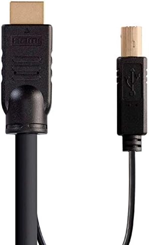 MONOPRICE HDMI USB Комбо Кабел-6 Стапки, 4K@60Hz, Висок Динамички Опсег ЗА Kvm Прекинувачи-Прекинувач Серија Црна