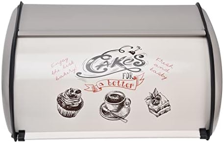 Кутија За Складирање КАЈКАИ, Симпатична Модна Кутија За Леб Со Врвна Врата Со Голем Капацитет За Семејна Пекара