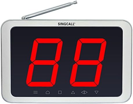 Систем за повикување на безжичен келнер на Сингкал, за банка, за хотел, пакет од 1 APE1000 и 20 компјутери APE700