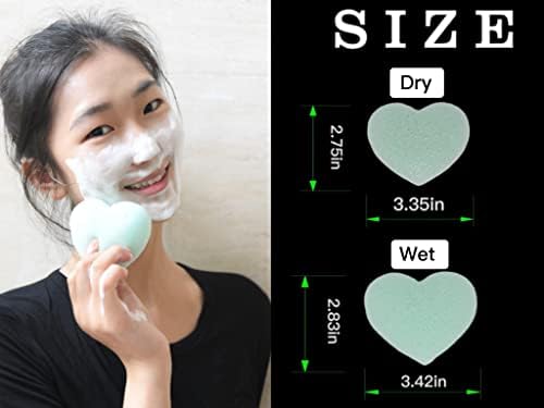 Чистење на сунѓери со сунѓерски сунѓери- органско миење на лицето сунѓери- нежно ексфолијација- природен сунѓер за сите типови на кожа-4