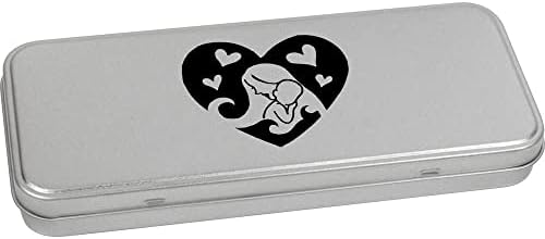 Метал и Бебе срце „Мајко и бебе срце“ метални канцелариски калај/кутија за складирање