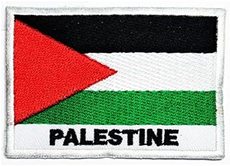Кленплус 3 парчиња. 1. 7Х2, 6 ИНЧИ. Палестинско Знаме Лепенка Тактичко Воено Знаме Извезени Закрпи Налепници За Знаме На Земјата