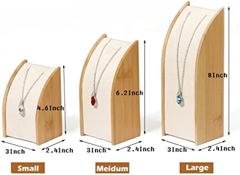 Jahh Bamboo ѓердан за приказ на решетката за складирање на решетката за складирање на решетката за складирање на накит за накит